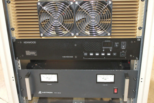 Kenwood Nexedge NXR-710K VHF 136-174Mhz Repeater 100W w/ Duplexer & Cab Setup