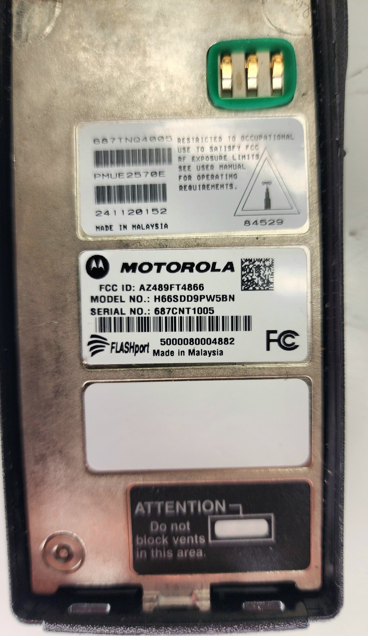 Motorola XTS1500 UHF Model 1.5 P25 Digital 450-512 Mhz H66SDD9PW5BN