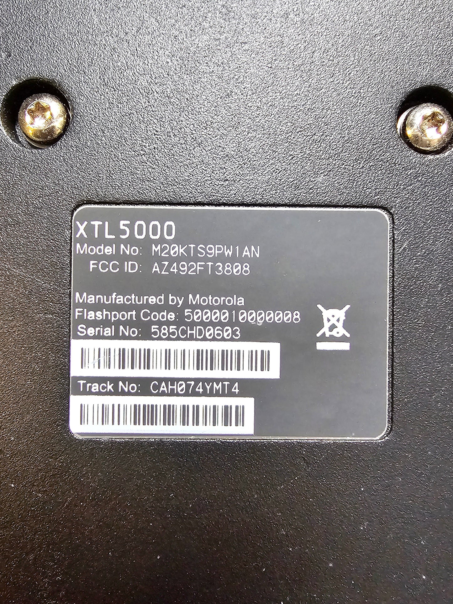 Motorola XTL5000 VHF (136-174MHz) Mobile Radio (110W) - Remote Mount