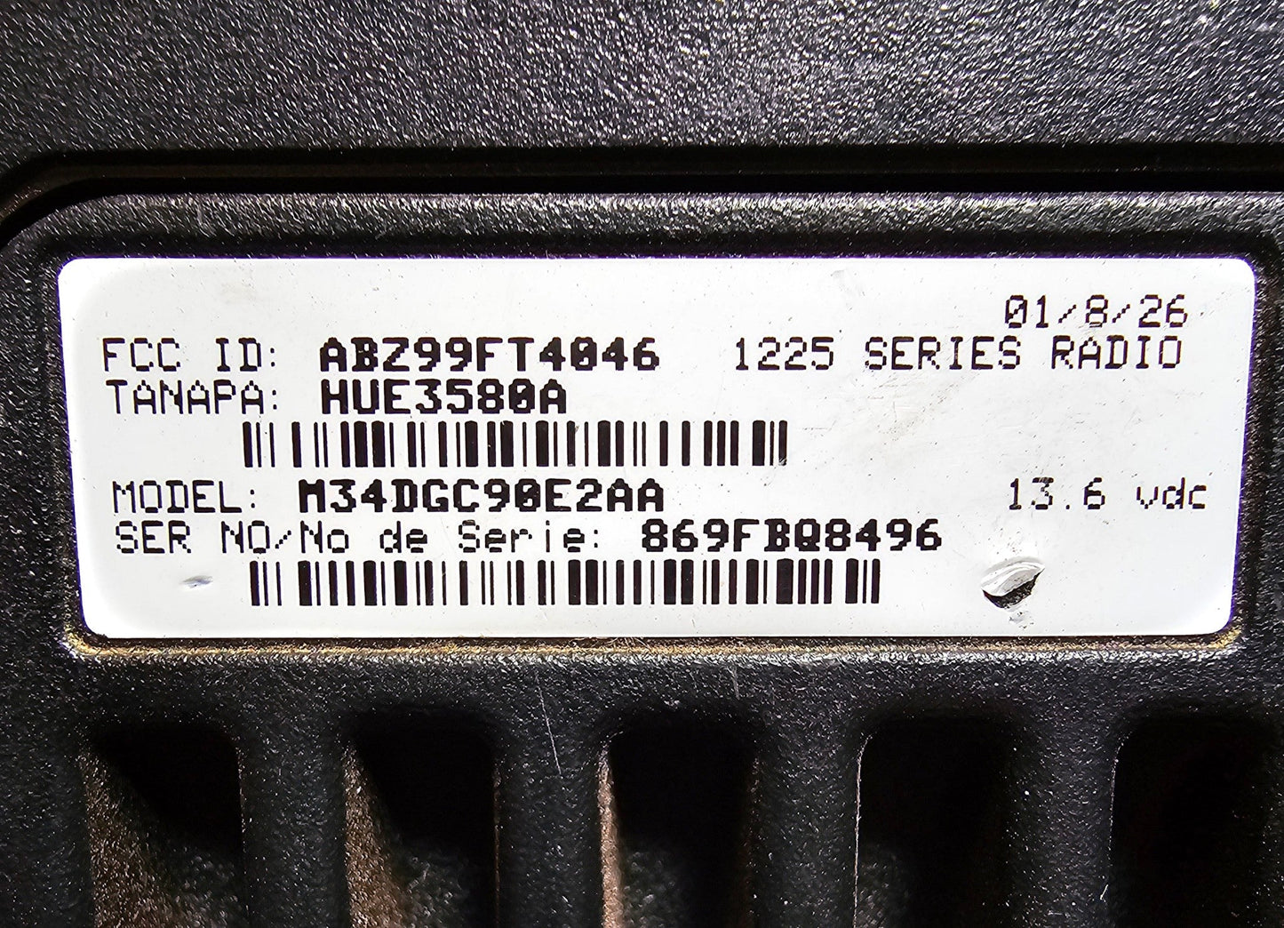 Motorola M1225 UHF 450-470 MHz 4 Channel 25 Watt (Complete Kit)