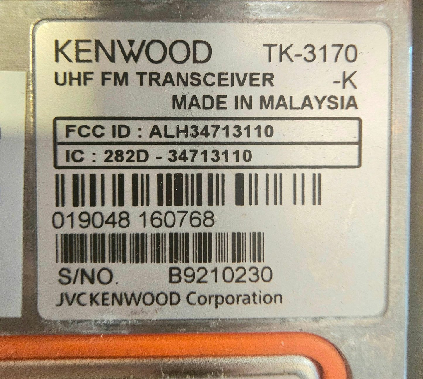 Kenwood TK-3170 TK3170 UHF 450-490 MHz 128 Channel 4 Watt (Complete Kit)