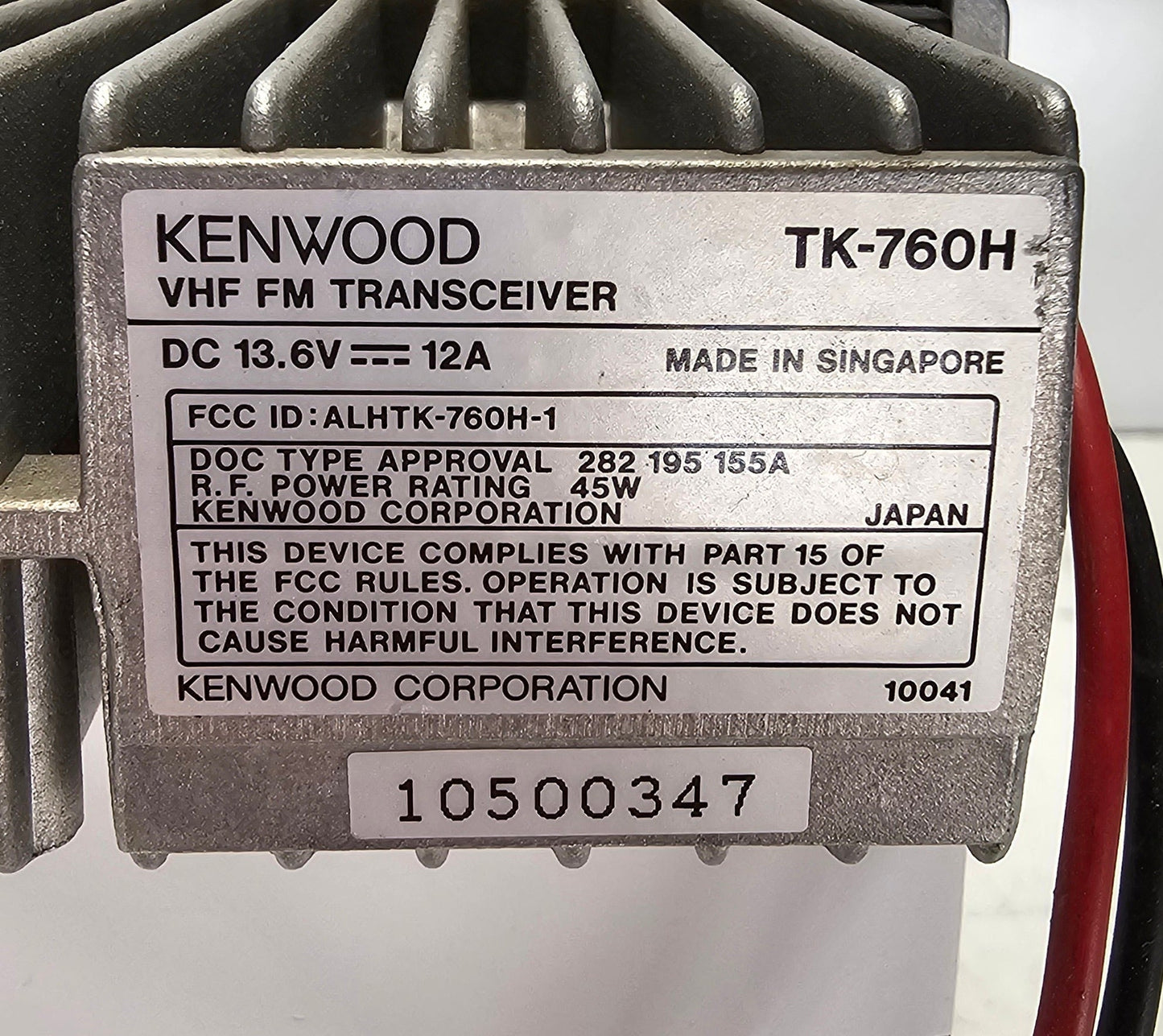 Kenwood TK760H TK-760H VHF 148-174 MHz 45 Watts 32 Channel (Complete Kit)