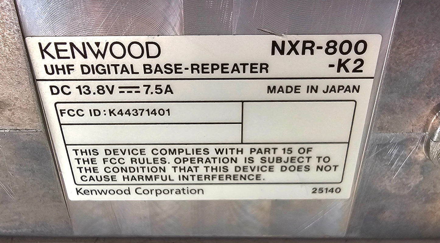 Kenwood NXR-800 K2 NEXEDGE Repeater 480-512 MHz