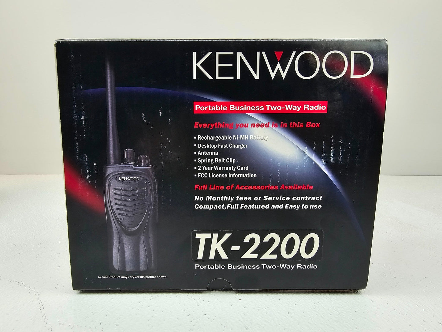 (NEW) Kenwood TK2200 TK-2200 VHF 150-174 MHz 2 Watt 2 Channel Portable Radio