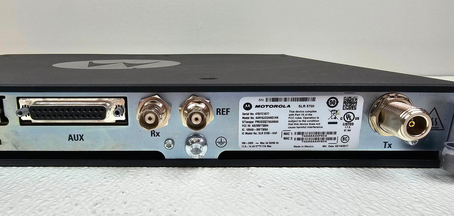 Motorola SLR5700 VHF 136-174 MHz 50 Watt Digital Repeater