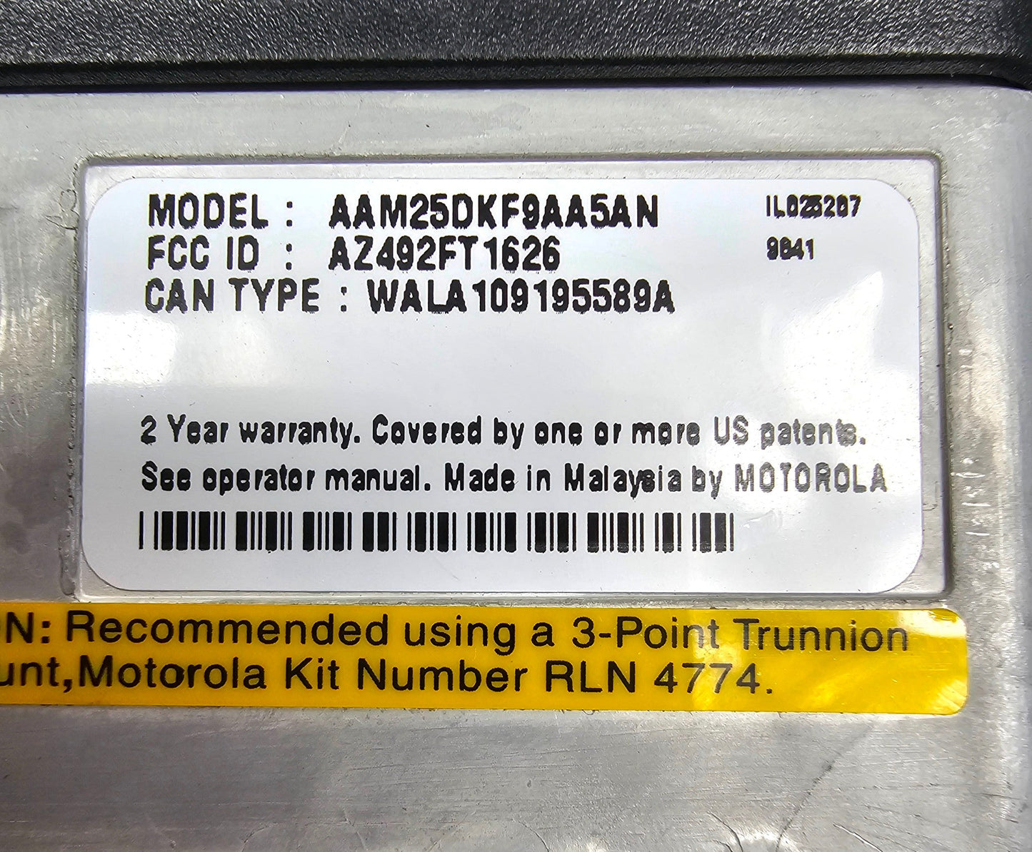 Motorola CDM1550 Low Band 42-50 MHz 128 Channel 60 Watt (Complete Kit)