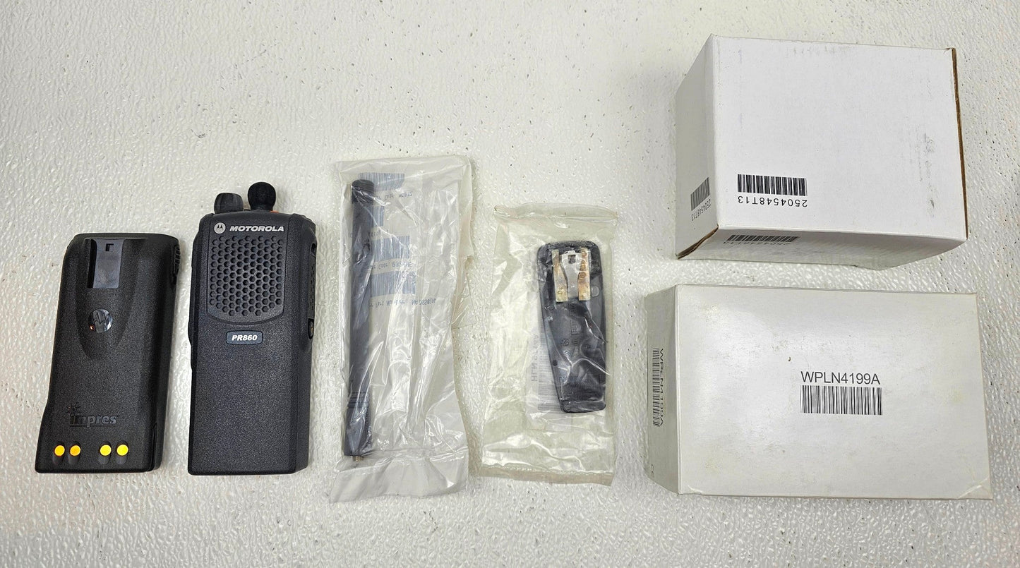 NEW Motorola PR860 VHF 136-174 MHz 16 Channel 5 Watt Portable Radio