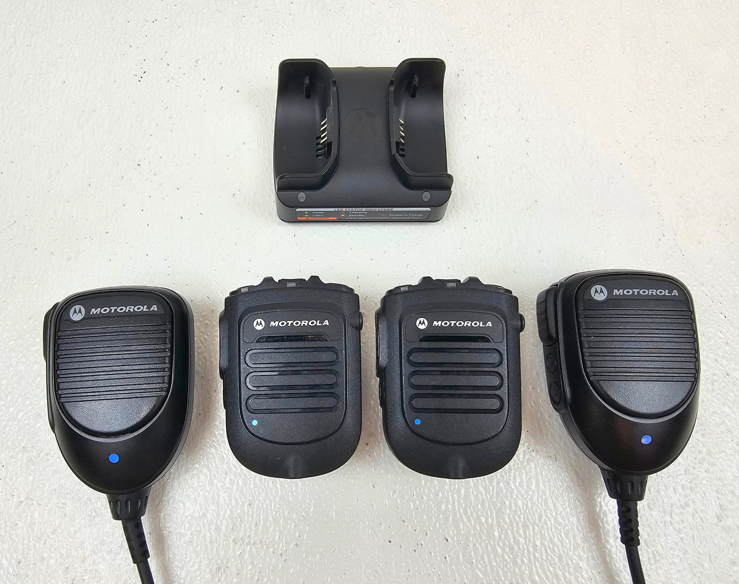 2-Pack Motorola PMMN4097 Long Range Wireless Kit w/ APX 4095 RSM Mic and Charger