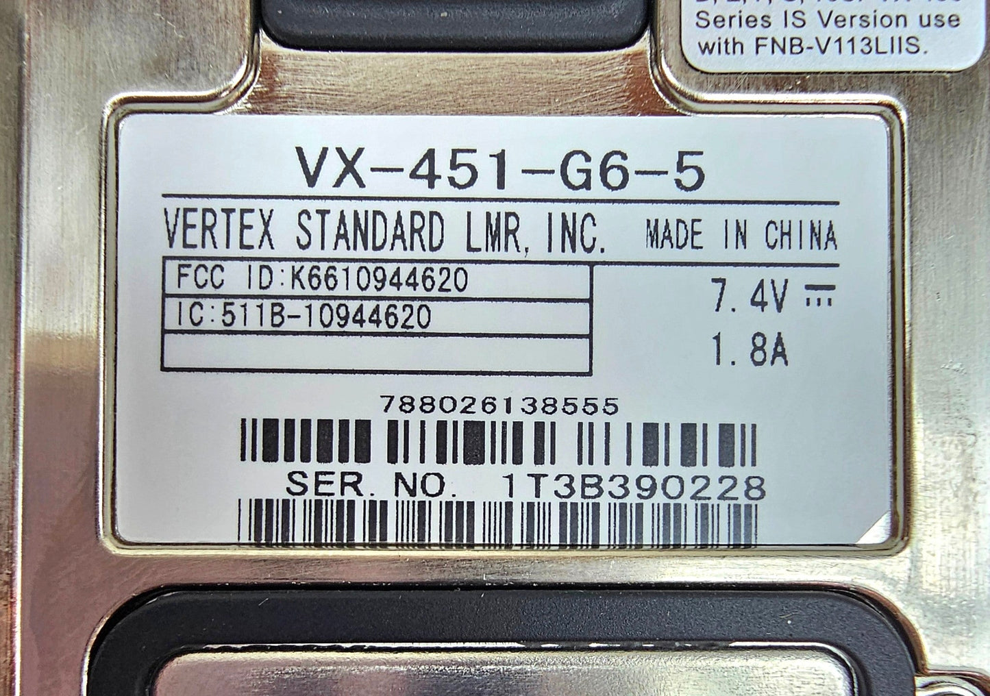 NEW Vertex VX451 VX-451-G6-5 UHF 403-470 MHz 32 Channel 5 Watt (Complete Kit)