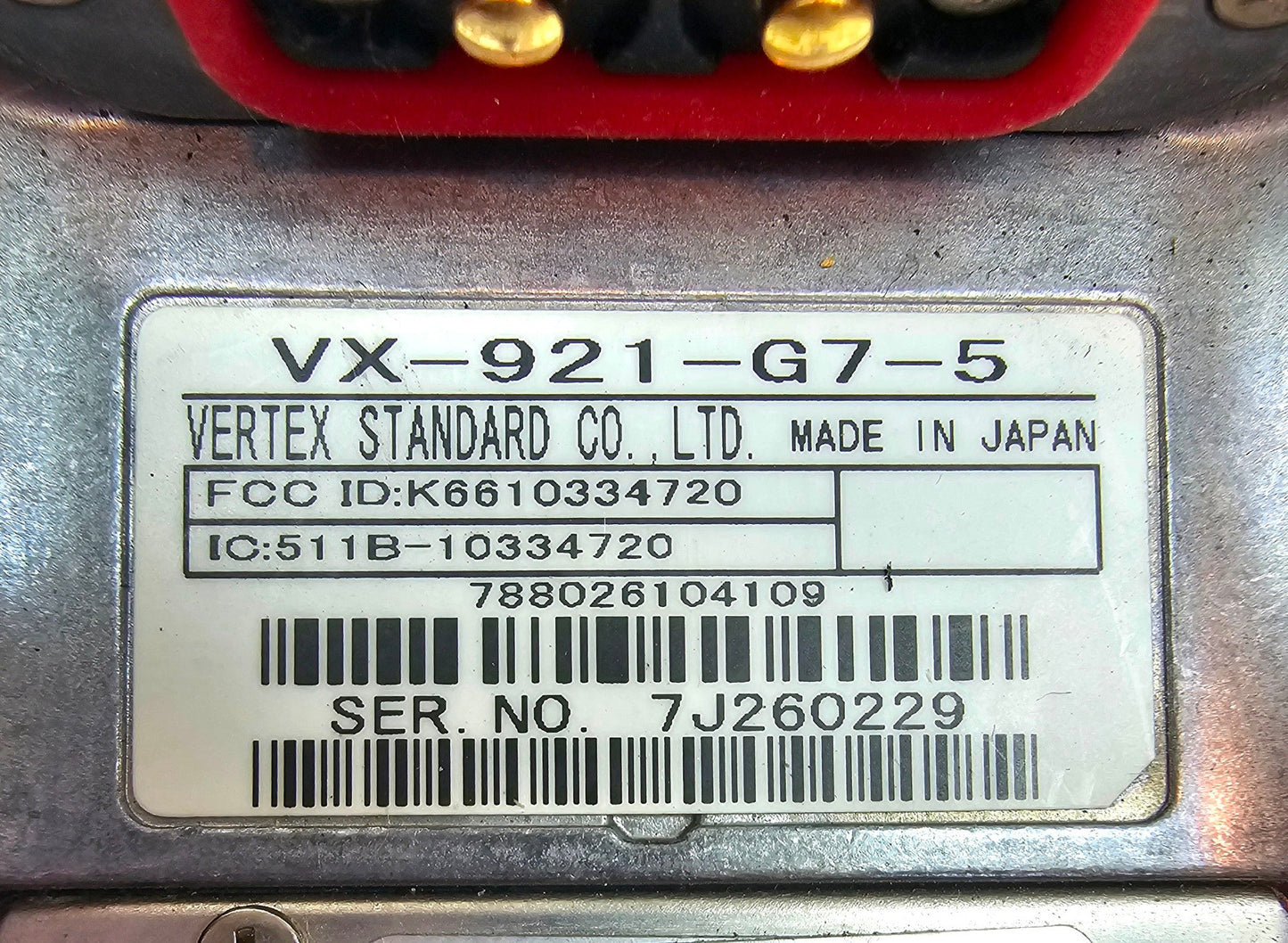 Vertex VX921-G7-5 VX-921-G7-5 UHF 450-512 MHz 48 Channel 5 Watt (Complete Kit)