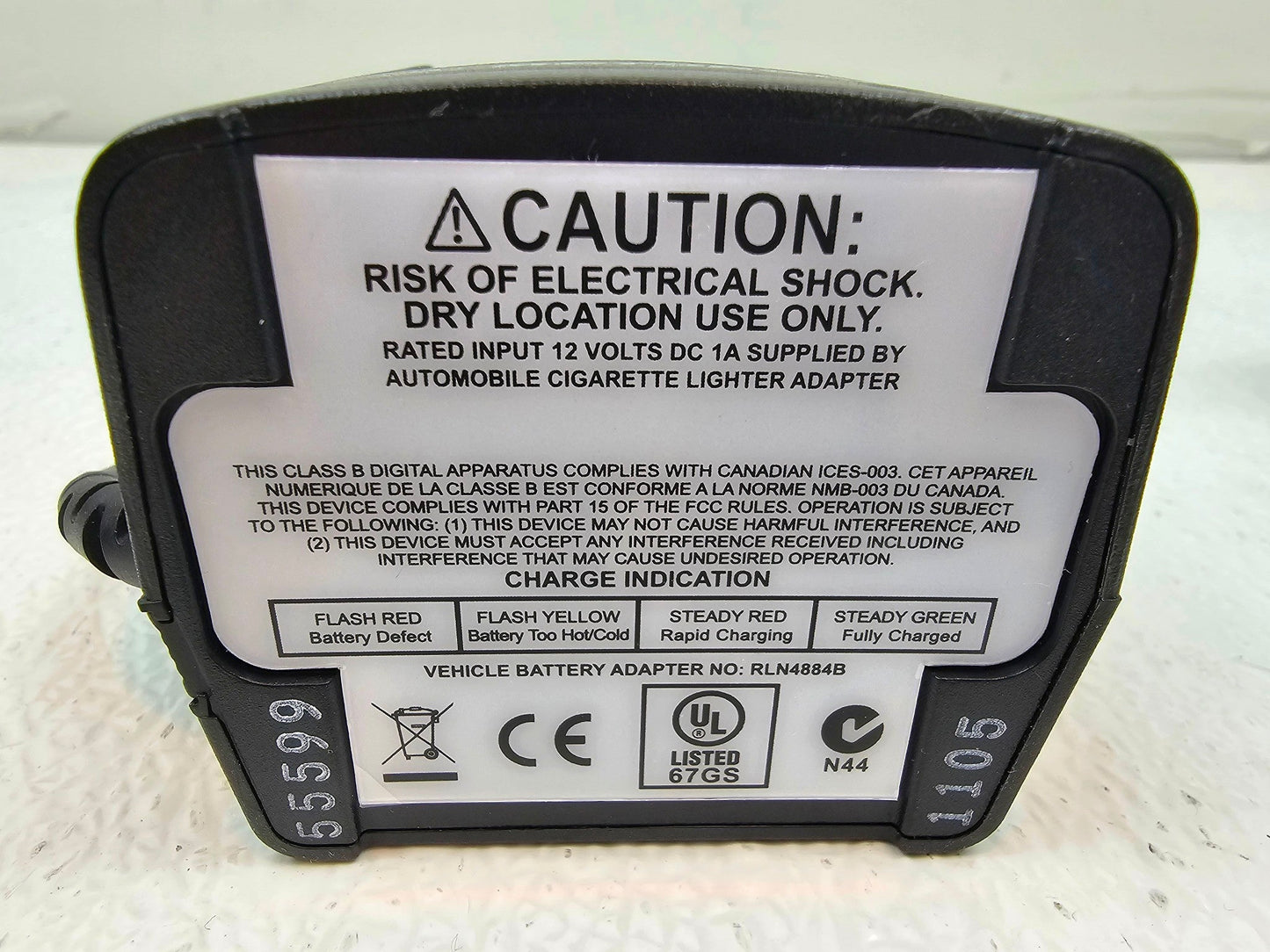 NEW Motorola Vehicle Charger RLN4884B w/Mounting Bracket HT1000 XTS3000 XTS5000