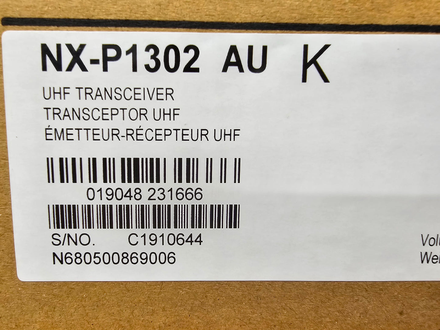 (Open Box) Kenwood NX-P1302AU-K UHF Portable Two-Way Radio