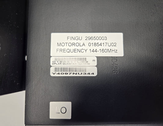 MOTOROLA 6-CAVITY DUPLEXER 144-160 MHz (0185417U02)