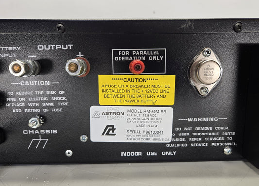 Astron RM-50M-BB Power Supply