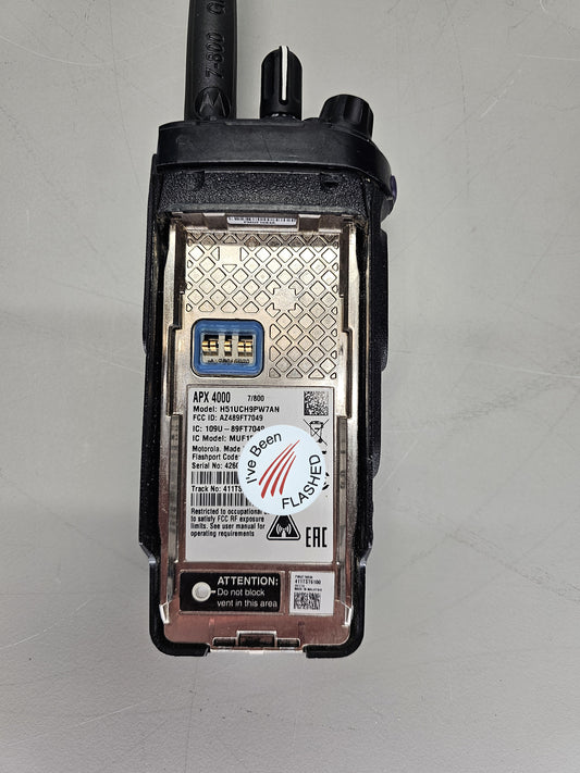 Motorola Portable APX4000 700/800 763-870 Mhz 512ch 3W M3 Dual