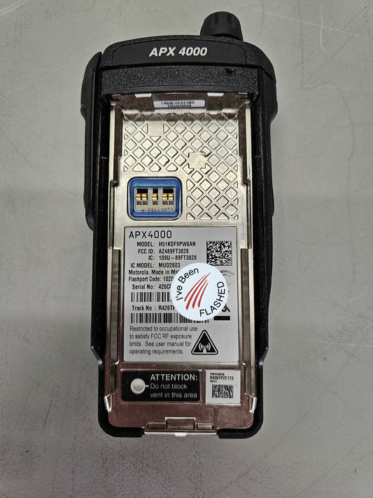 Motorola Portable APX4000 VHF 136-174 512ch 5W M2 Single Knob