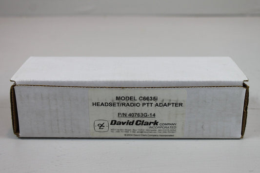 David Clark C6635i Headset/Radio PTT Adapter