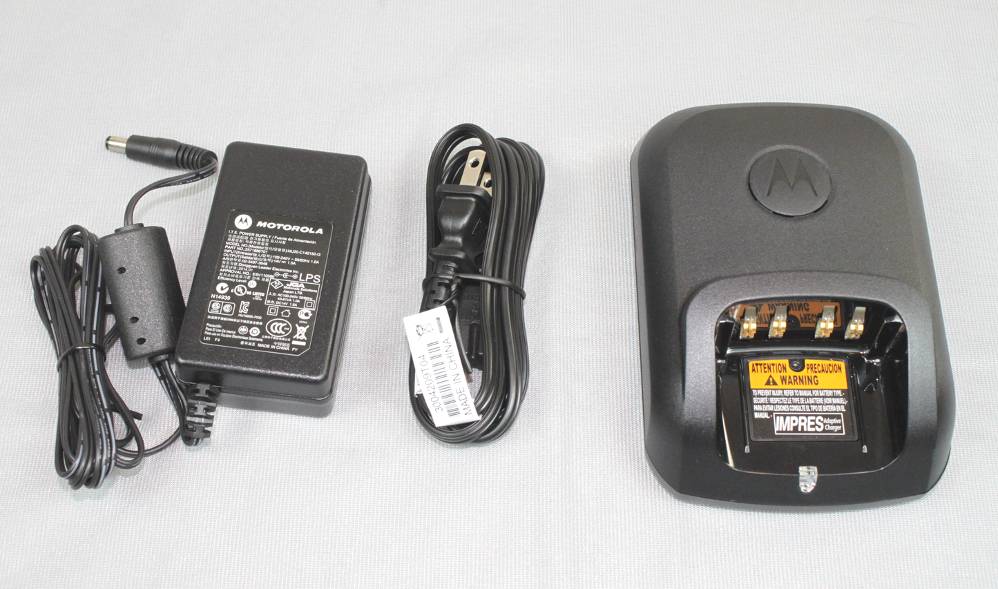 Motorola WPLN4243A Impres Adaptive Charger & EPNN9288A AC adapter for Motorola XPR APX NEW