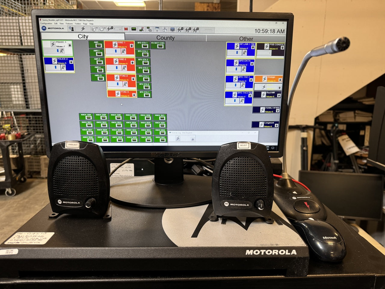 Motorola K2 Core Conventional Dispatch Console System Complete MCC7100 MCC7500