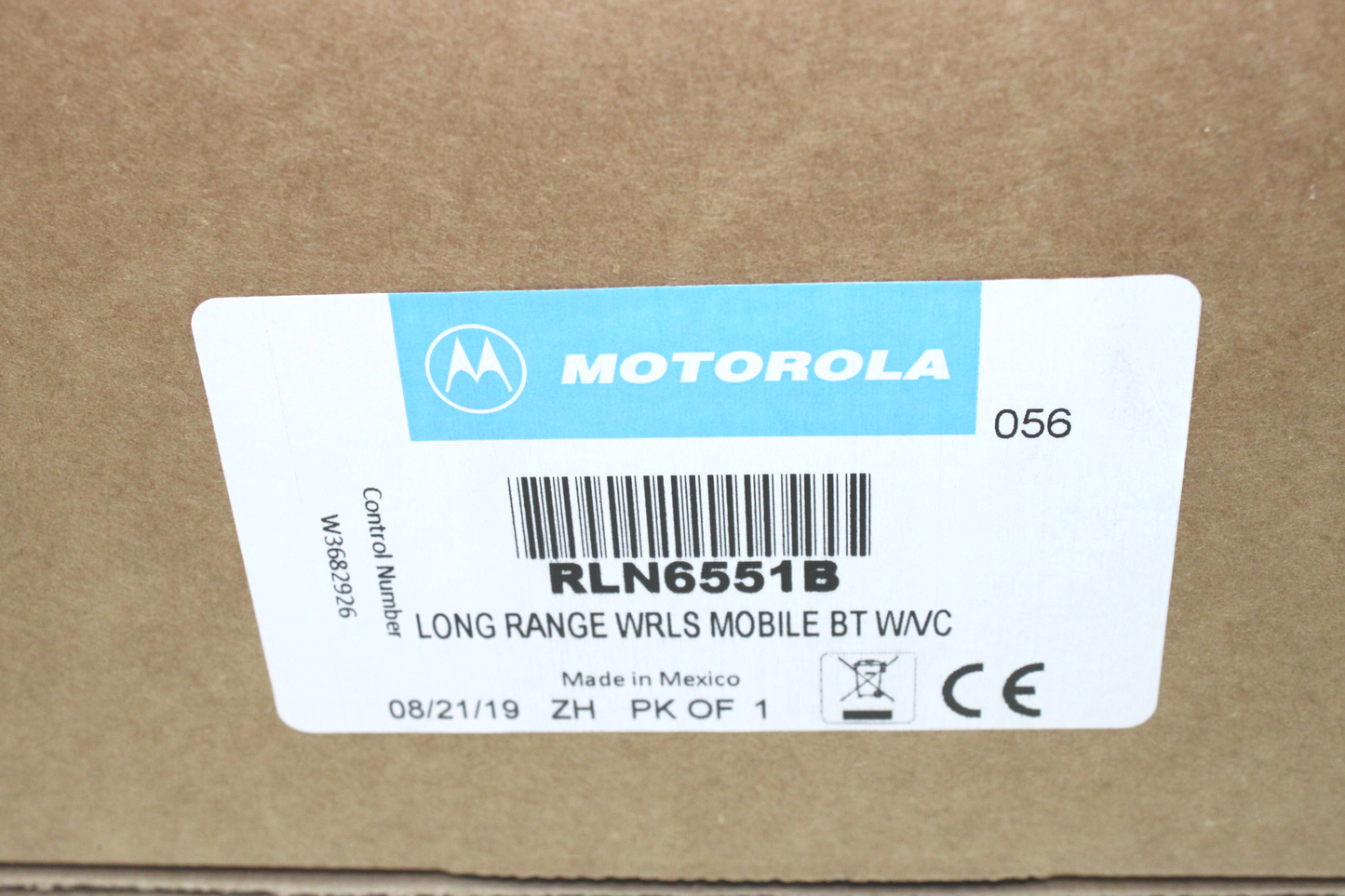 Motorola RLN6551B Long Range Wireless/Bluetooth Speaker Mic Kit w/ Vehicle Charger (APX, XPR, XTL) NEW