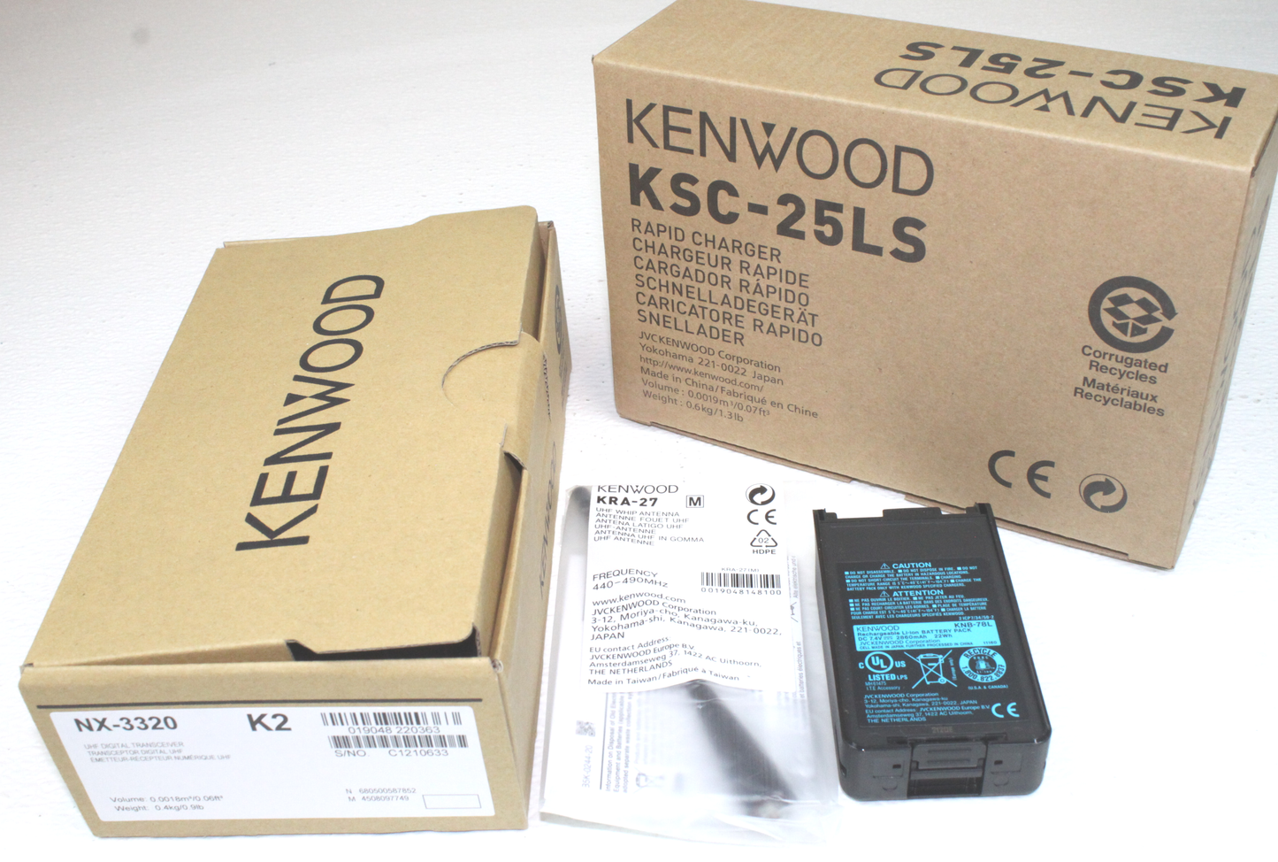 Kenwood Nexedge NX-3320 K2 UHF (400-520MHz) NEW Digital Portable Radio