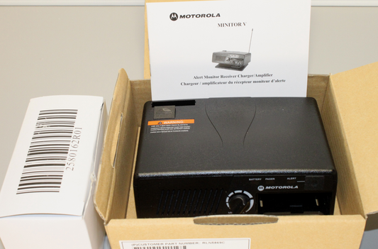 Motorola Minitor V 5 VHF Pager 159-167 Mhz 2 Ch SV w/ Charger Amplifier
