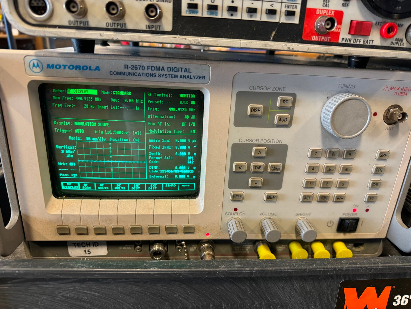 6 Service Monitors Motorola R2670 R2600 IFR1500 HP Agilent E4401B