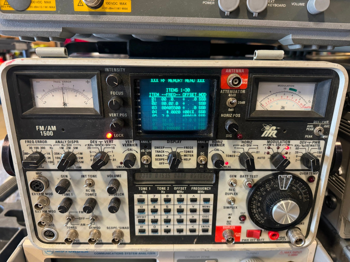6 Service Monitors Motorola R2670 R2600 IFR1500 HP Agilent E4401B