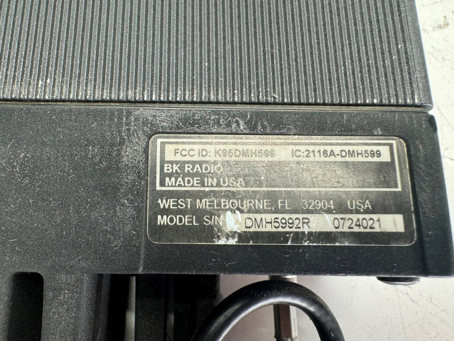 Bendix King Relm DMH5992R VHF 110 watt P25 Remote Mount Radio