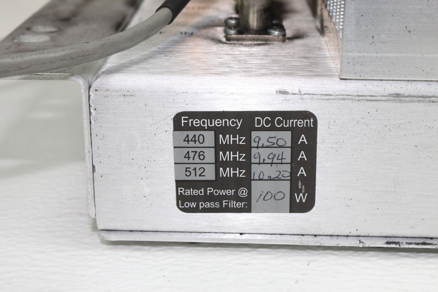 HARRIS MACOM MASTR III UHF 100W Power Amplifier, 440-512Mhz 26V