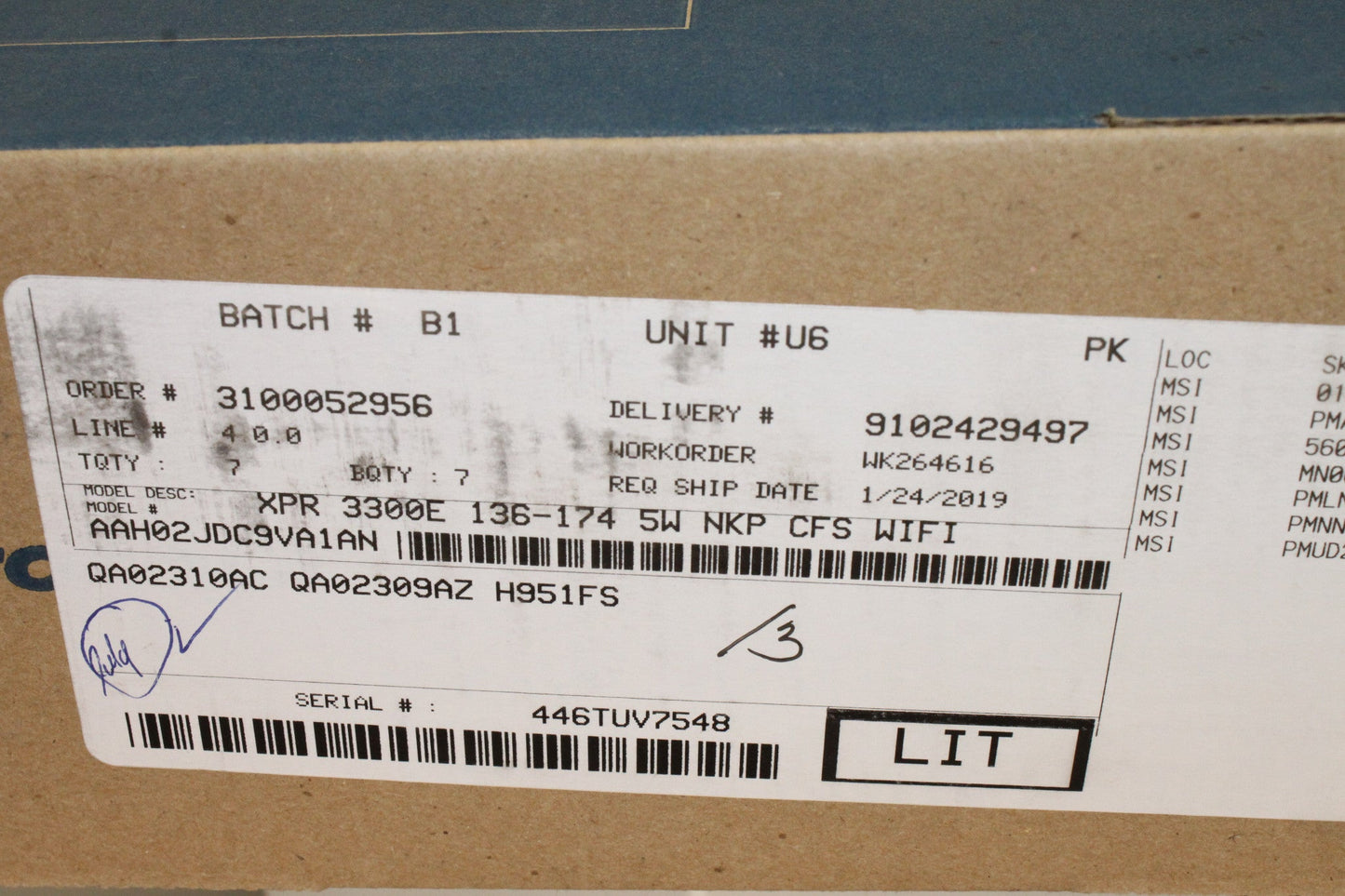 Motorola MotoTRBO XPR3300E VHF 136-174 Mhz 16Ch WIFI NEW (O.S.)