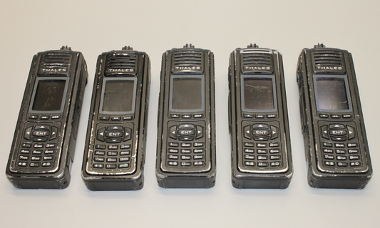 THALES PRC-7332 Liberty Multiband (VHF, UHF, 700 & 800Mhz) P25 FPP Lot of 5