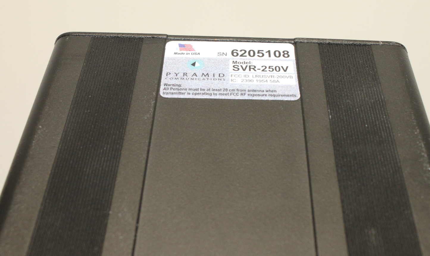PYRAMID Communications VHF 20 Ch Synthesized Vehicular Repeater SVR-250V