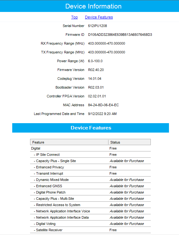 Motorola MTR3000 UHF 403-470Mhz 100W Digital Repeater CONNECT PLUS