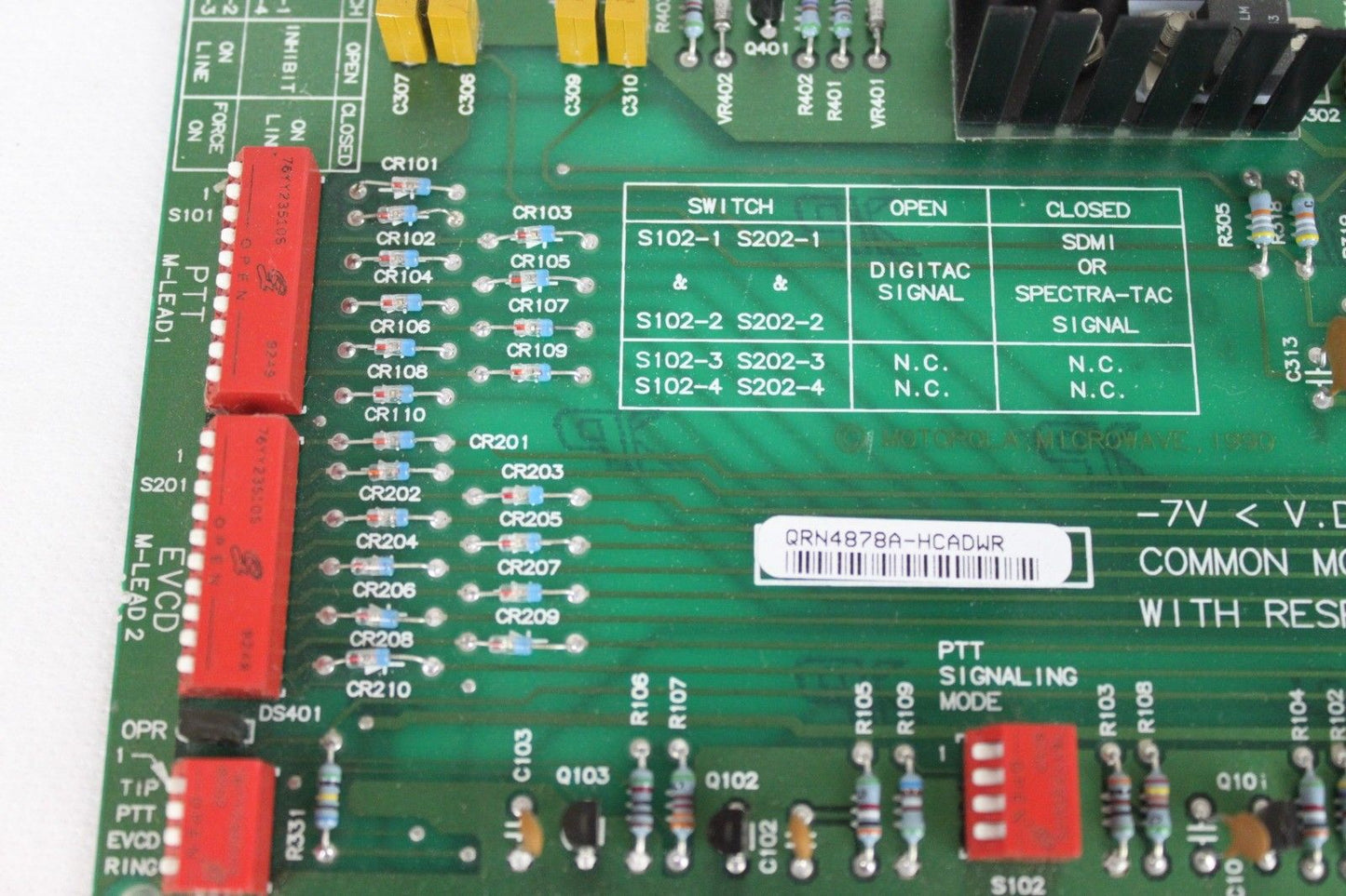 Motorola Astro-Tac QRN4878A Simulcast Delay Board