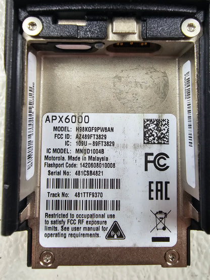 Motorola Portable APX6000 VHF 136-174 1000ch 6W M2.5