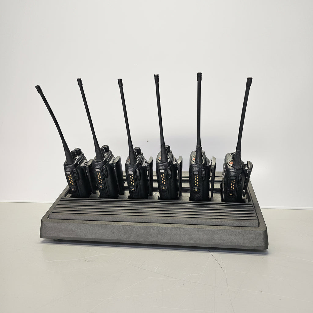 Motorola HT1250 LS+ UHF 403-470 MHz 16 Channel 4 Watt Limited Keypad 6 Pack
