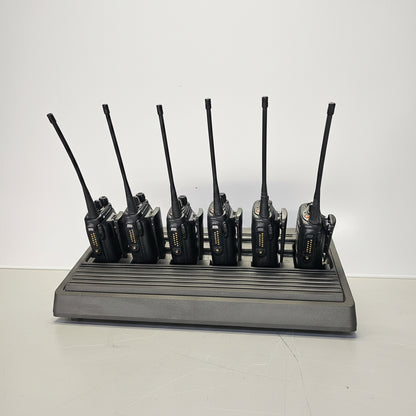 Motorola HT1250 LS+ UHF 403-470 MHz 16 Channel 4 Watt Limited Keypad 6 Pack