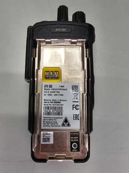 Motorola Portable APX900 7/800 764-870 Mhz 512ch 3W