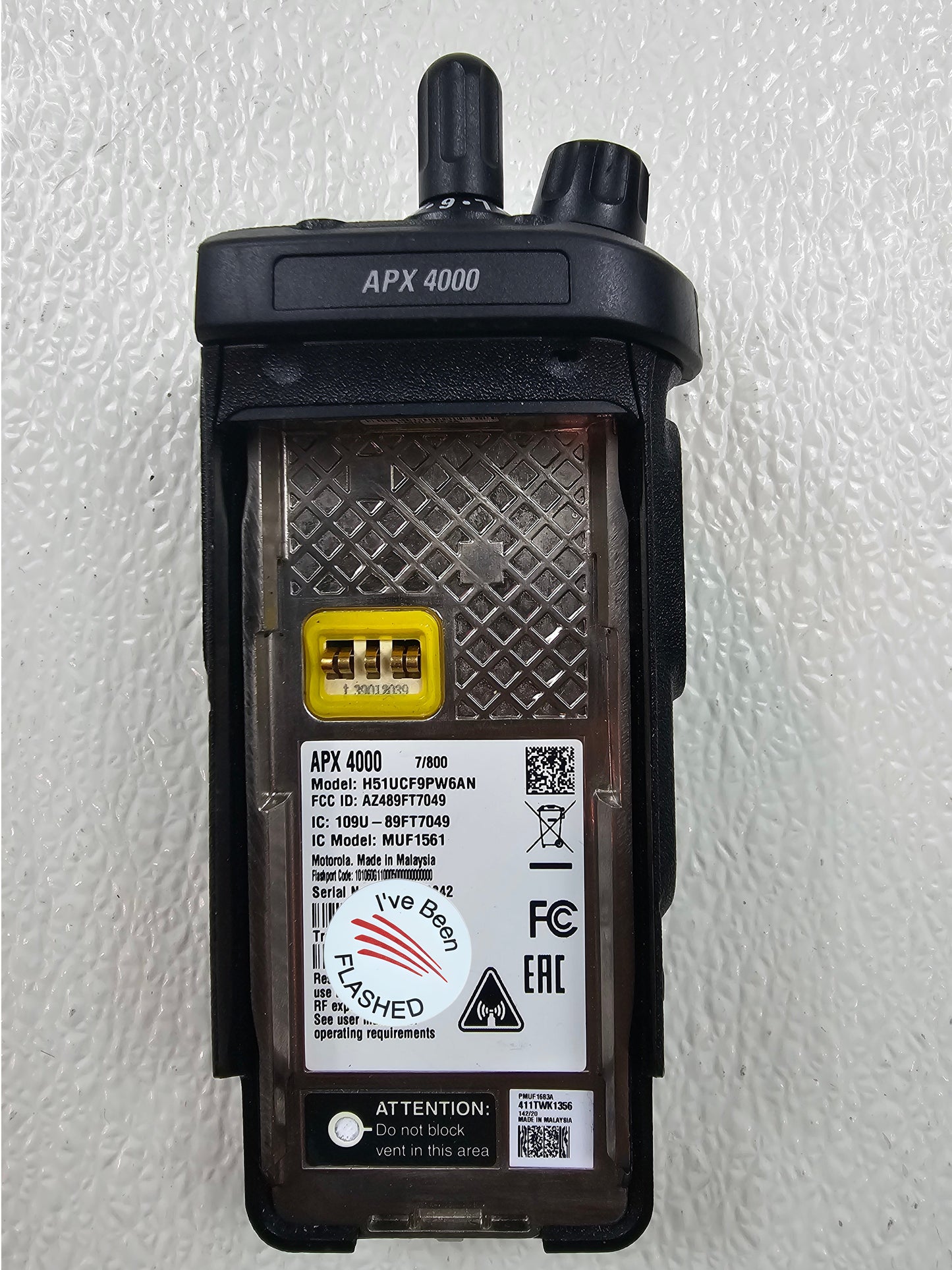 Motorola Portable APX4000 700/800 763-870 Mhz 512ch 3W M2 Dual AN