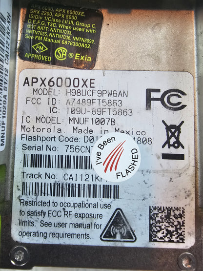Motorola Portable APX6000XE 700/800 763-870 Mhz 1000ch 3W M2.5