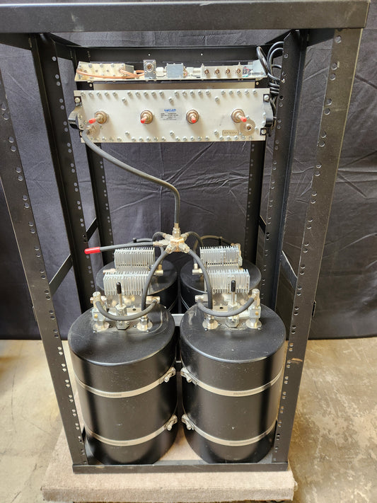 SINCLAIR CT4-450F 4CH UHF 10” Cavity COMBINER W/ WINDOW FILTER AND RX MULTICOUPLER  406-512 MHz