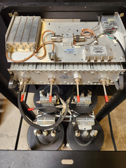 SINCLAIR CT4-450F 4CH UHF 10” Cavity COMBINER W/ WINDOW FILTER AND RX MULTICOUPLER  406-512 MHz