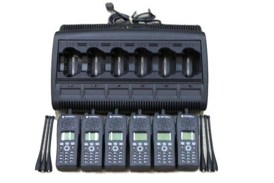 6 Motorola XTS2500 Model 3 900 Mhz APCO 25 w IMPRESS Gang Chgr ADP Encryption