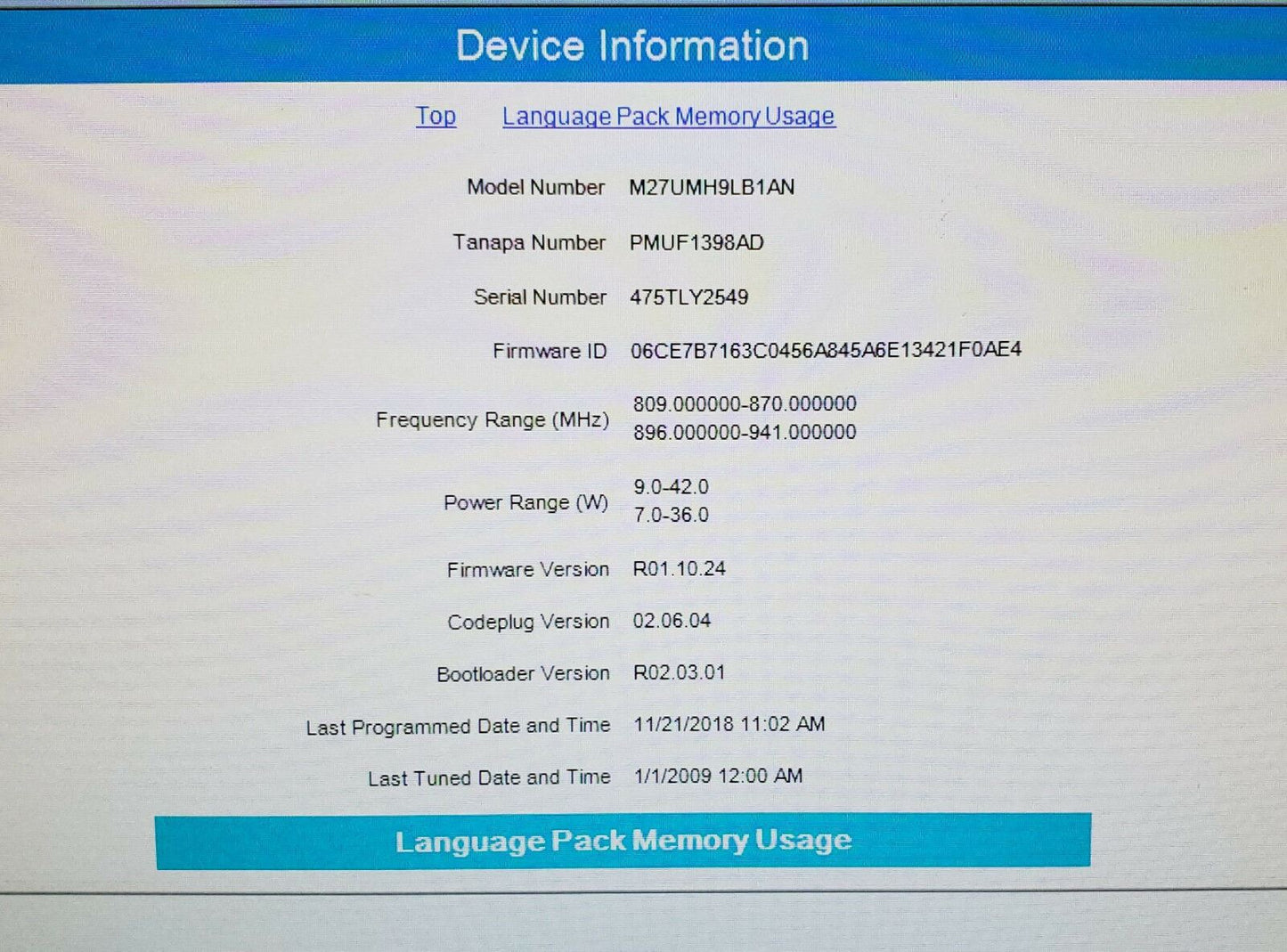 Motorola MotoTRBO XPR4580 XPR 4580 800/900 Mhz 160 CH 35W SMARTNET Mobile