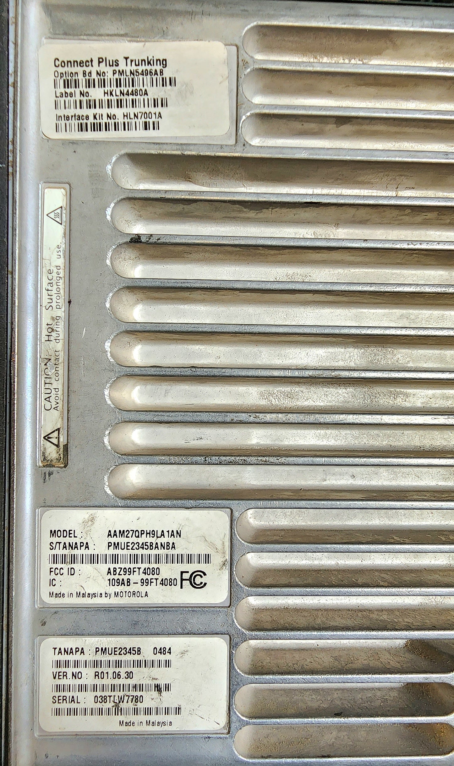 Motorola XPR4550 UHF (403-470MHz) Mobile Radio CONNECT PLUS (40W)