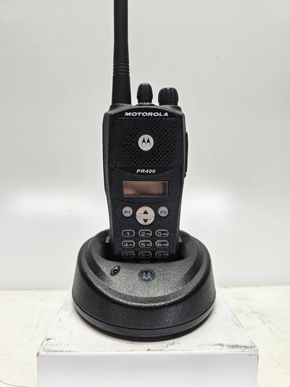 Motorola PR400 VHF Radio 64 CH 146-174 Display-Full Keypad AAH65KDH9AA4AN