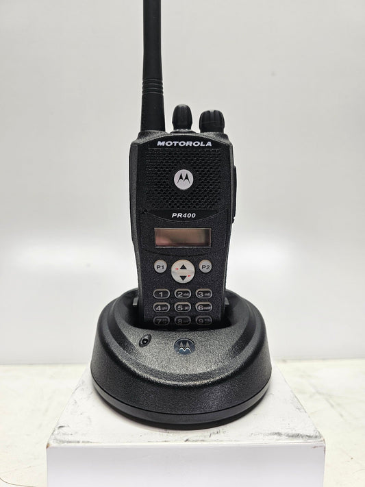 Motorola PR400 VHF Radio 64 CH 146-174 Display-Full Keypad AAH65KDH9AA4AN