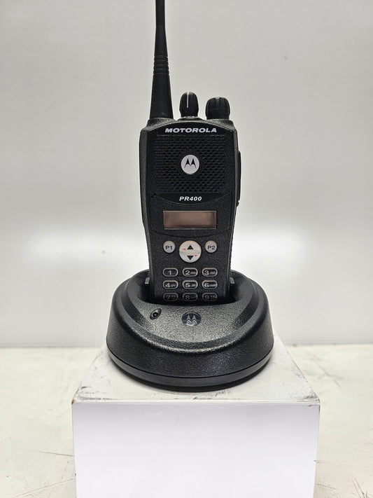 Motorola PR400 UHF Radio 64 CH 438-470 Display-Full Keypad CP200