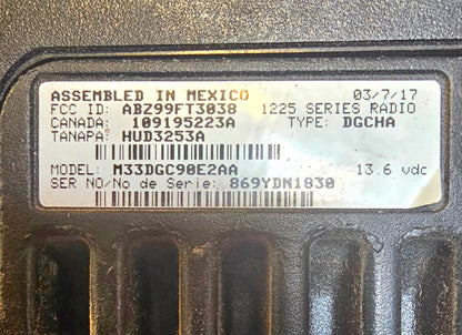Motorola M1225 VHF 4 Channel 25 Watts 150-174 MHz (M33DGC90E2AA)